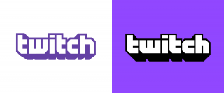 Twitch logo PNG transparent image download, size: 2400x988px