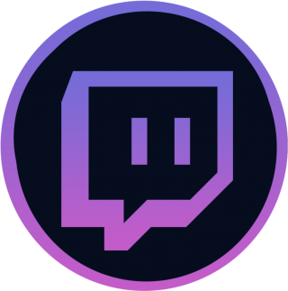 black twitch logo