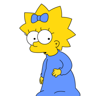 Maggie Simpson PNG, Maggie Simpson Transparent Background - FreeIconsPNG