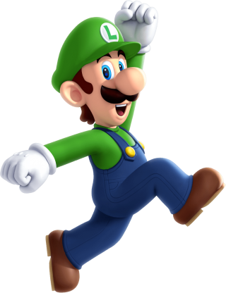 Mario Luigi Super Transparent Run Nintendo Render Party Web PNG images