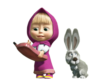 Masha With Rabbit Pics PNG images