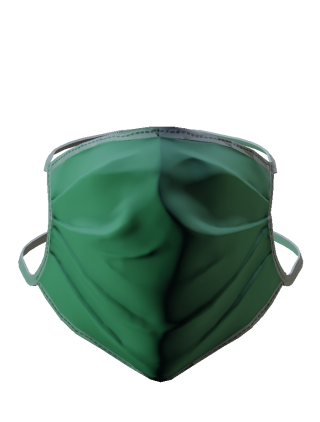 Green Medical Mask Png PNG images