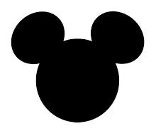 Black Mickey Mouse Icon PNG images