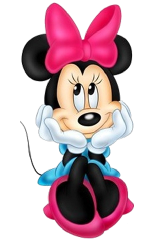 Pink Ribbon Minnie Mouse Png PNG images