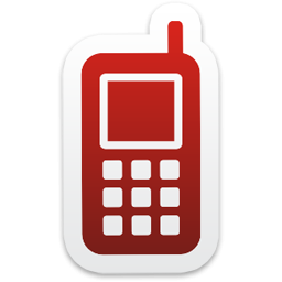 Mobile Phone Icon From Colorful Stickers Part 4 Set 256x256 Px PNG images