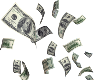 Dollar Flying Money Png PNG images