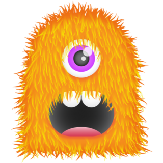 Orange Monster Png File PNG images