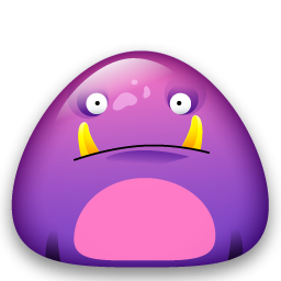 Sweet Purple Monster PNG images