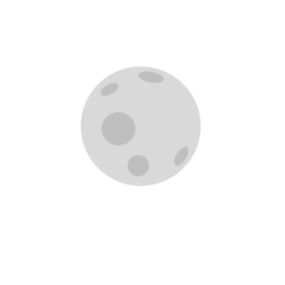 Moon icon on transparent background 16774525 PNG