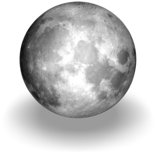 Realistic Moon PNG Clipart Image​