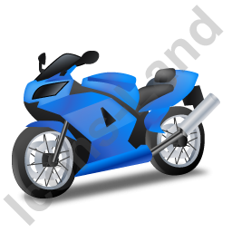 Motorcycle Blue Icon PNG images