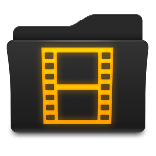 Black And Golden File Movies Folder Images PNG images