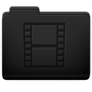 Black Get Movies Folder Icon Pictures PNG images