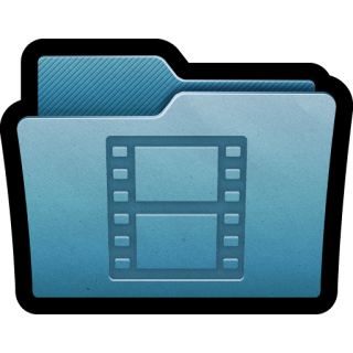 Blue File Movies Folder Image PNG images