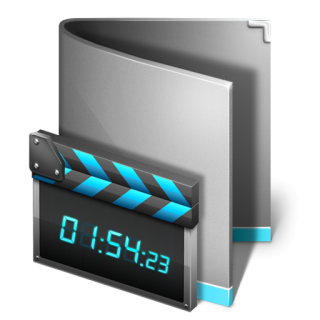 Time Display And Movies Folder Icon Pictures PNG images