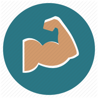 Muscle Icon - Download in Flat Style