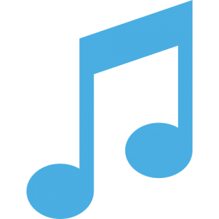 Light Blue Music Note Picture PNG images