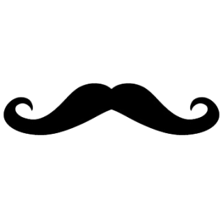 Black Mustache Men Style PNG images