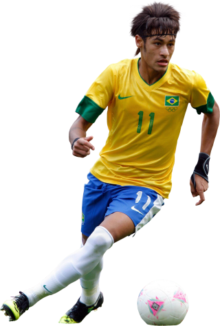 Neymar Athlete Yellow Png PNG images