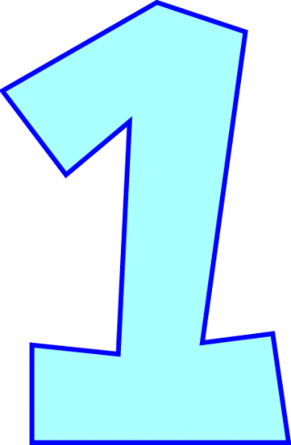 Number One (powder Blue) Png PNG images