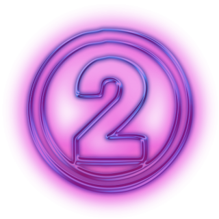 Number 2 Purple Icon PNG images