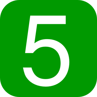 Number 5 Icon Vector PNG images