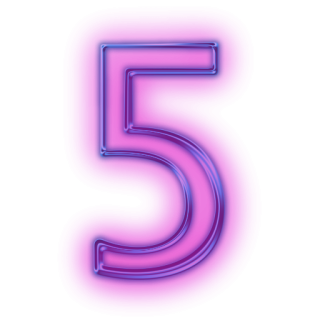 Transparent Number 5 Icon PNG images