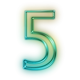 Number 5 Vector Icon PNG images