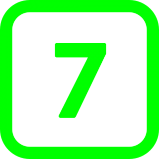 Photos Number 7 Icon PNG images