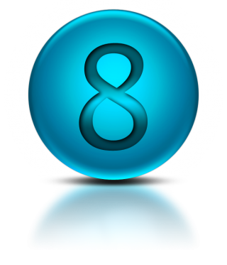 Hd Number 8 Icon PNG images