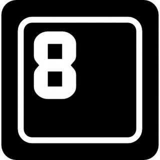 Photos Number 8 Icon PNG images