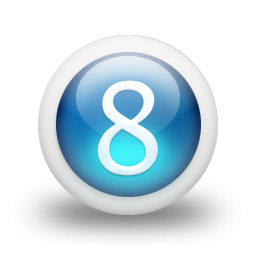 Number 8 Vector Drawing PNG images
