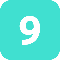 Number 9 Free Vector PNG images