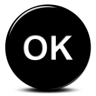 Black Word OK Icon PNG images