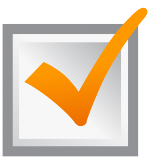 Ok Icon Orange Check Mark PNG images