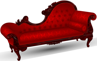 Red Old Couch Png PNG images