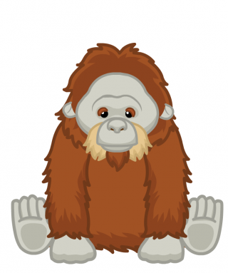 Mustache Transparent Background Baby Orangutan PNG images