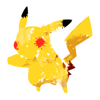 Pikachu Paint Splatter Png PNG images