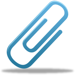 Blue Paper Clip Icon PNG images