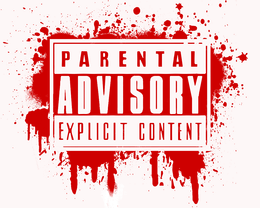 Red Parental Advisory Png PNG images