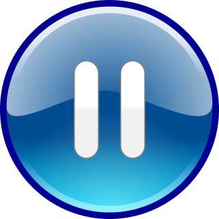 Blue Pause Icon PNG images
