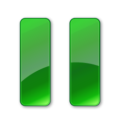 Simple Green Pause Icon PNG images