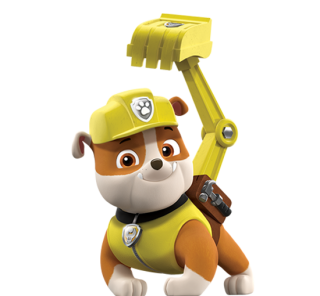 PAW Patrol Rubble Nick Asia Png PNG images