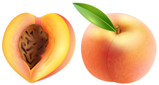 Large Peach Clipart Image PNG images