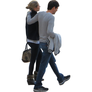 Walking Couple People Png PNG images