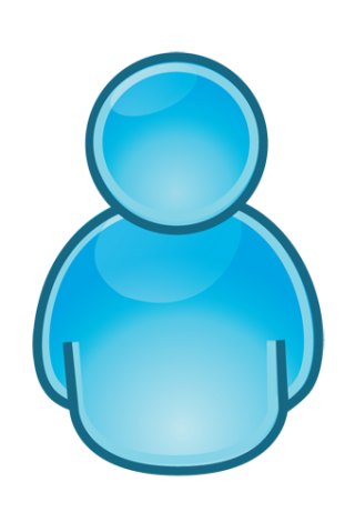 person icon blue