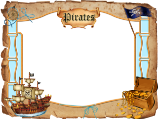 Pirates Photo Frame Png PNG images