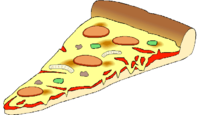 One Slice Cartoon Pizza Png PNG images