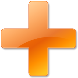 Orange Plus Icon PNG images