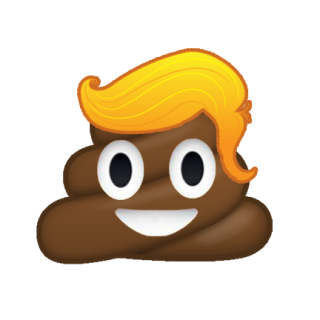 Donald Trump Style Poop Emoji Png PNG images